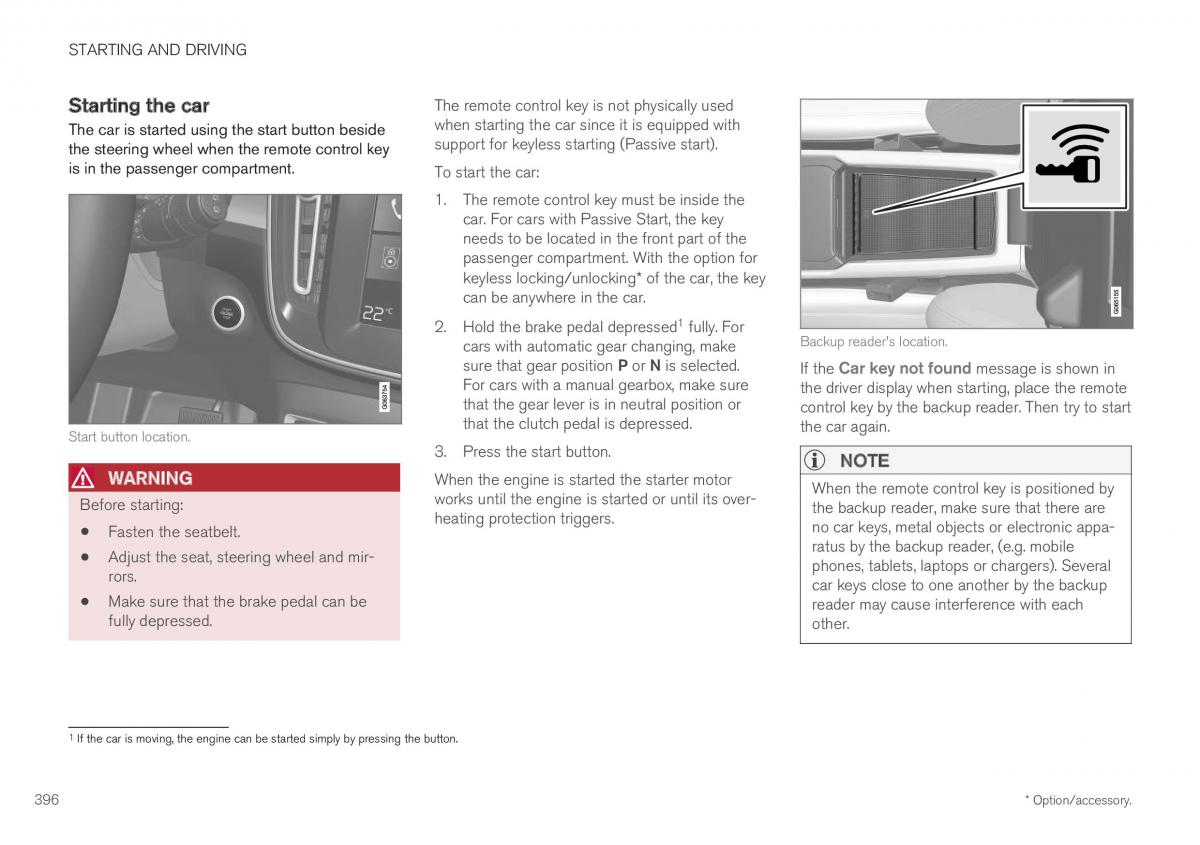 Volvo XC40 owners manual / page 398