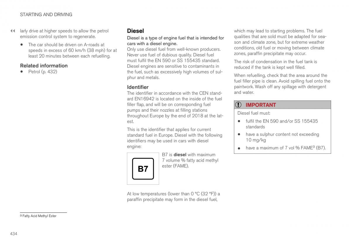 Volvo XC40 owners manual / page 436