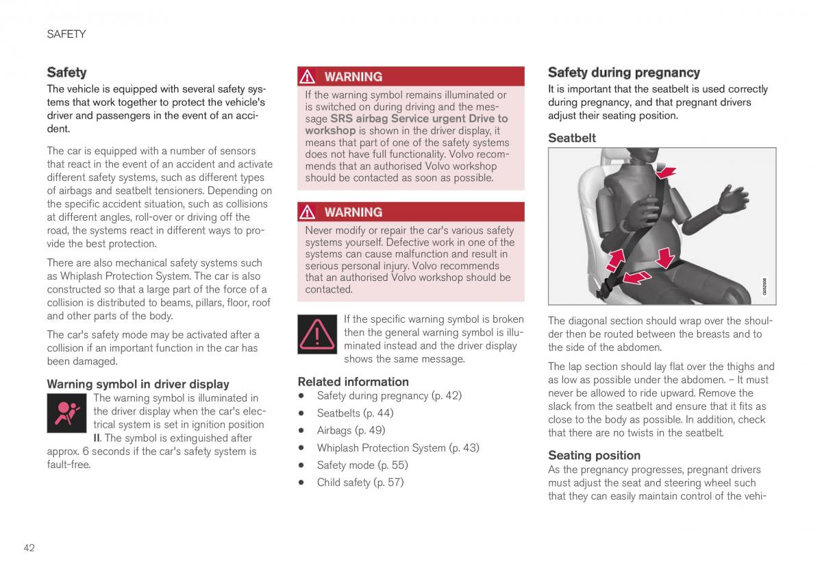 Volvo XC40 owners manual / page 44