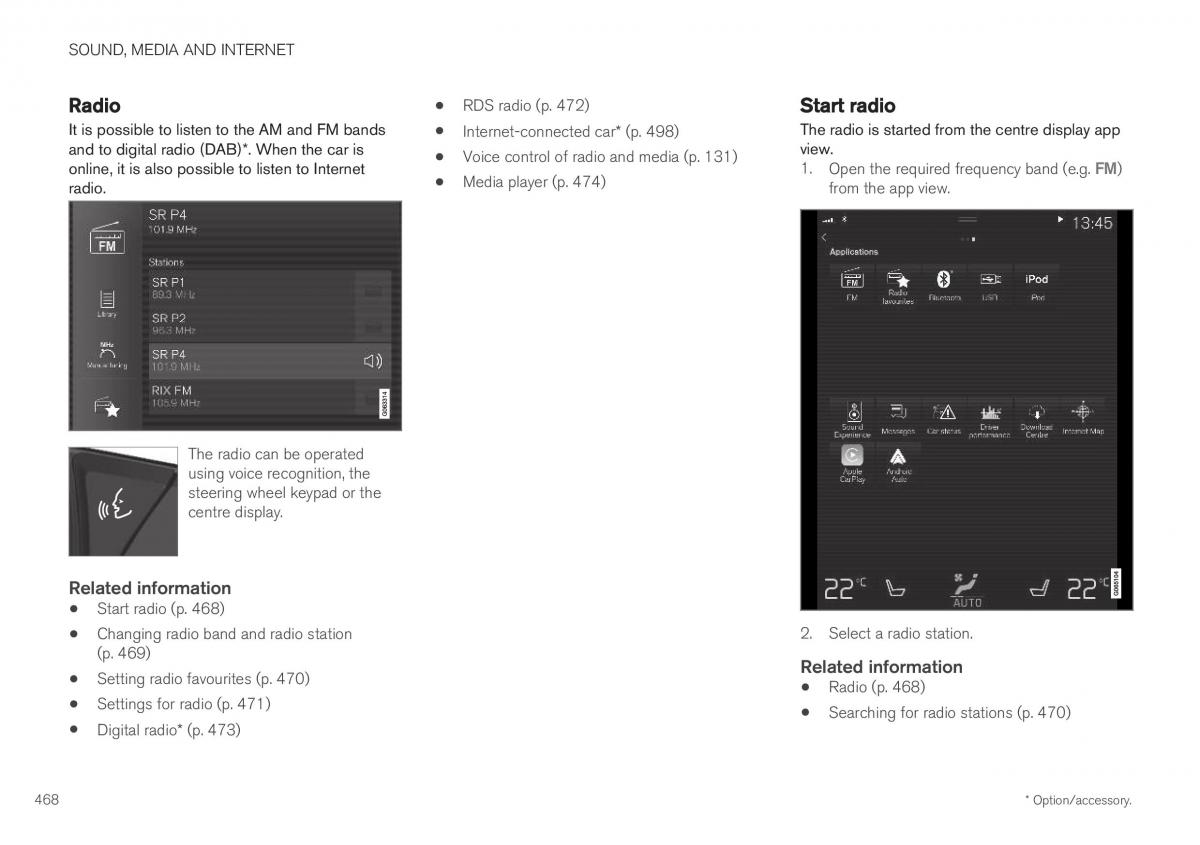 Volvo XC40 owners manual / page 470