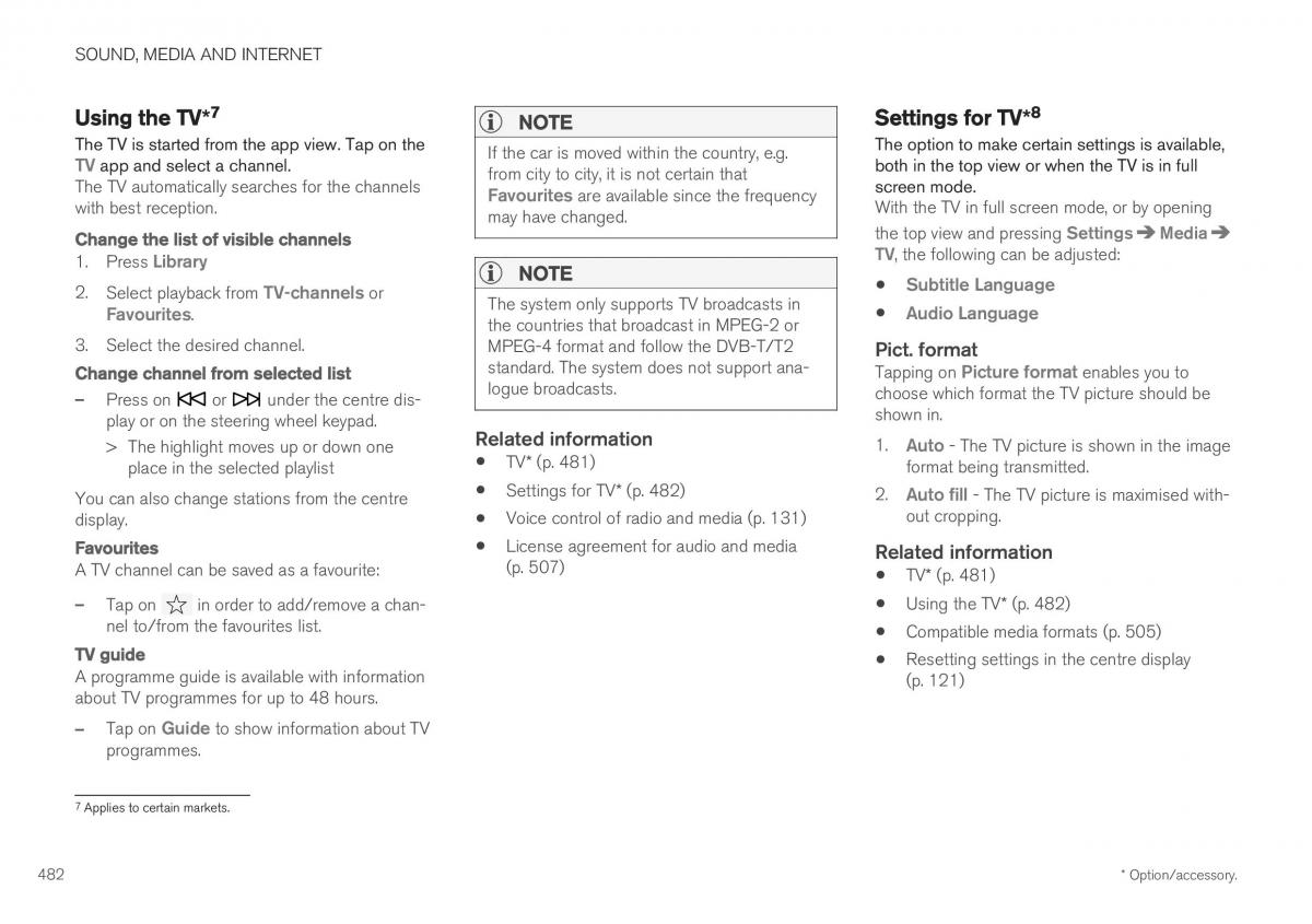 Volvo XC40 owners manual / page 484