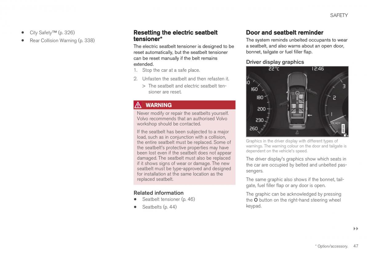 Volvo XC40 owners manual / page 49