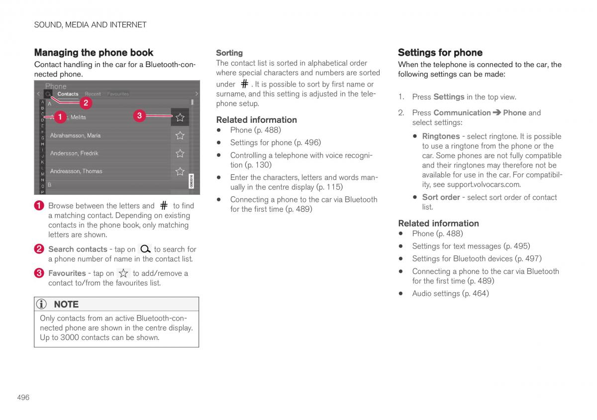 Volvo XC40 owners manual / page 498