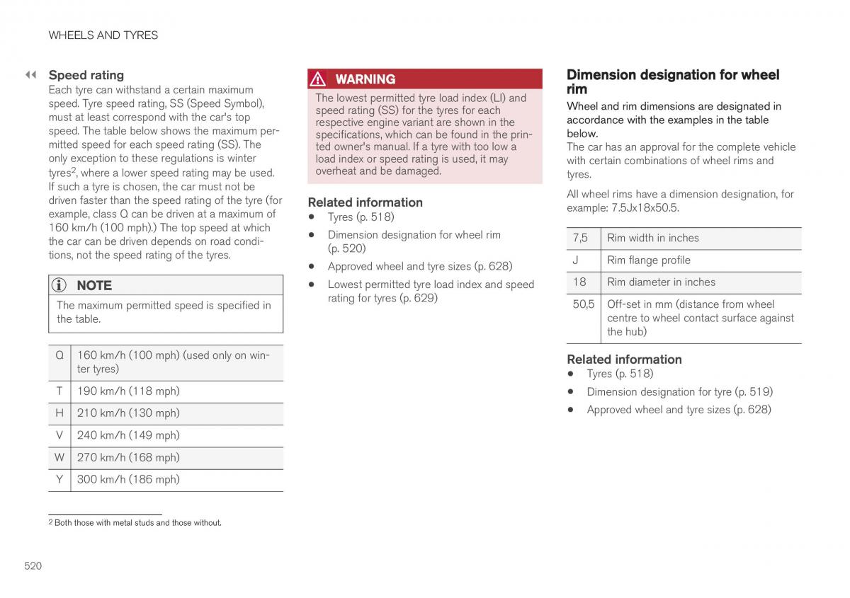 Volvo XC40 owners manual / page 522