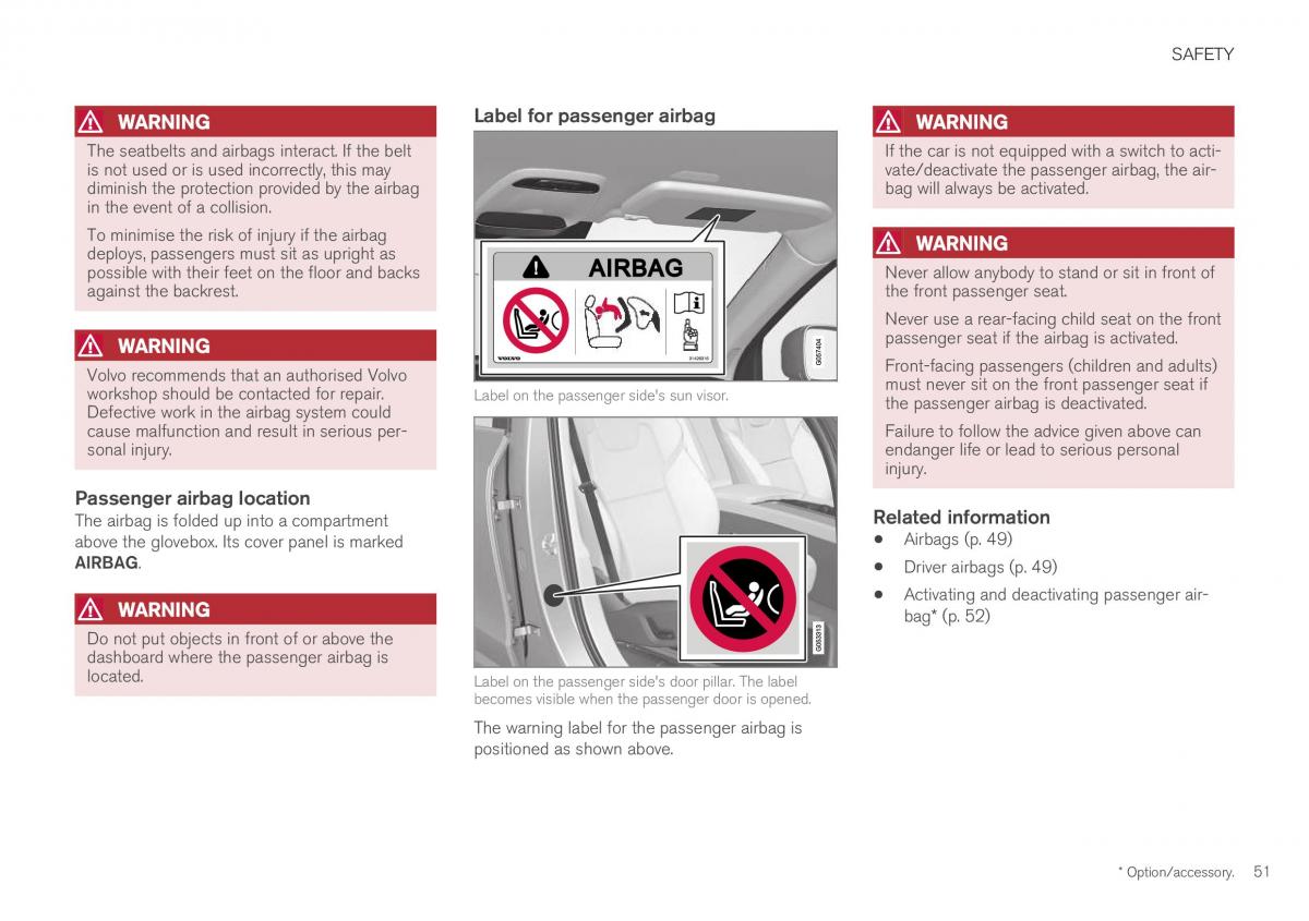 Volvo XC40 owners manual / page 53