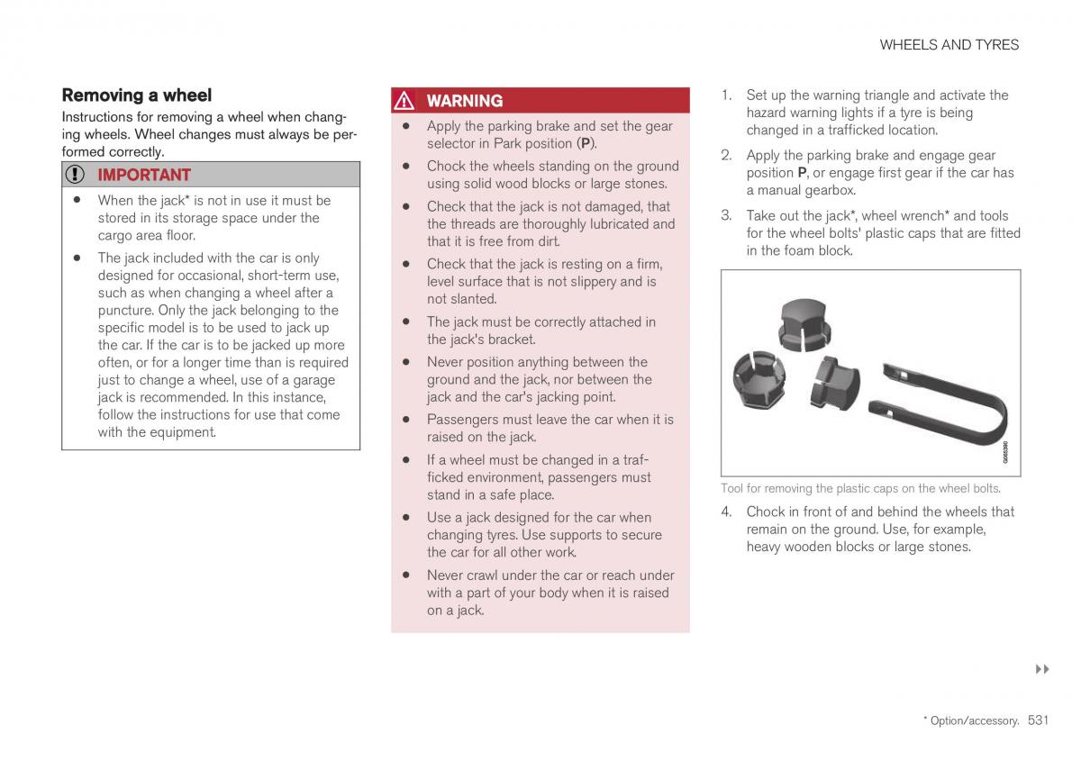 Volvo XC40 owners manual / page 533