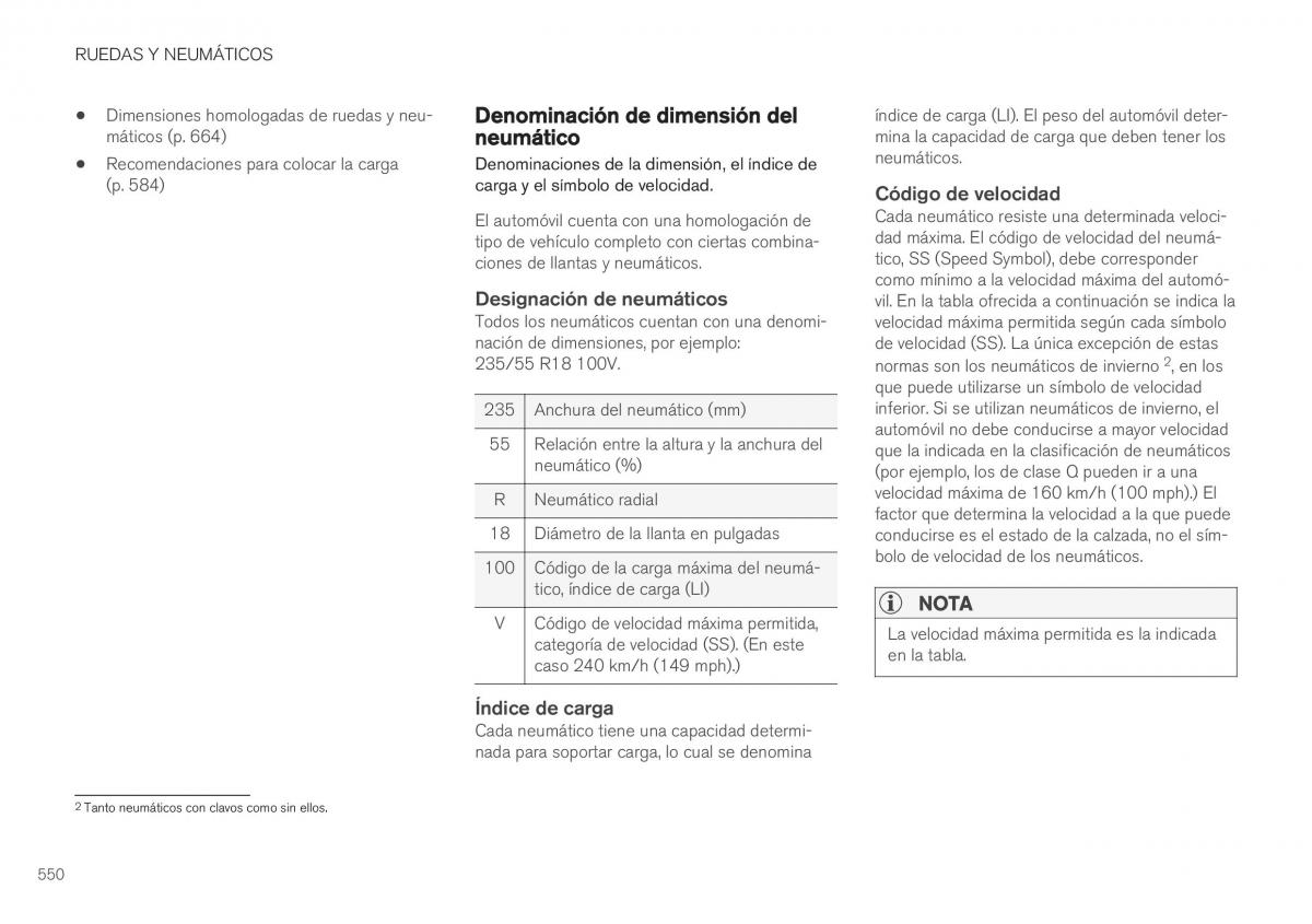 Volvo XC40 manual del propietario / page 552