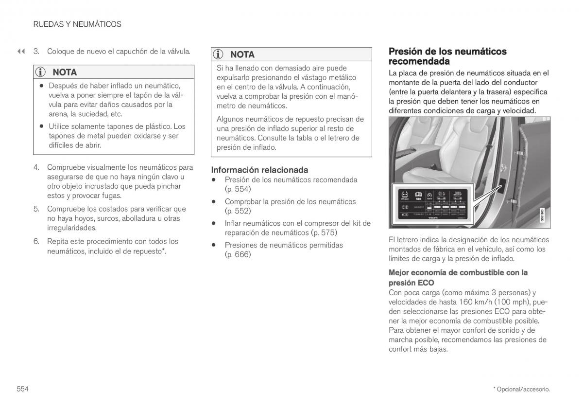 Volvo XC40 manual del propietario / page 556