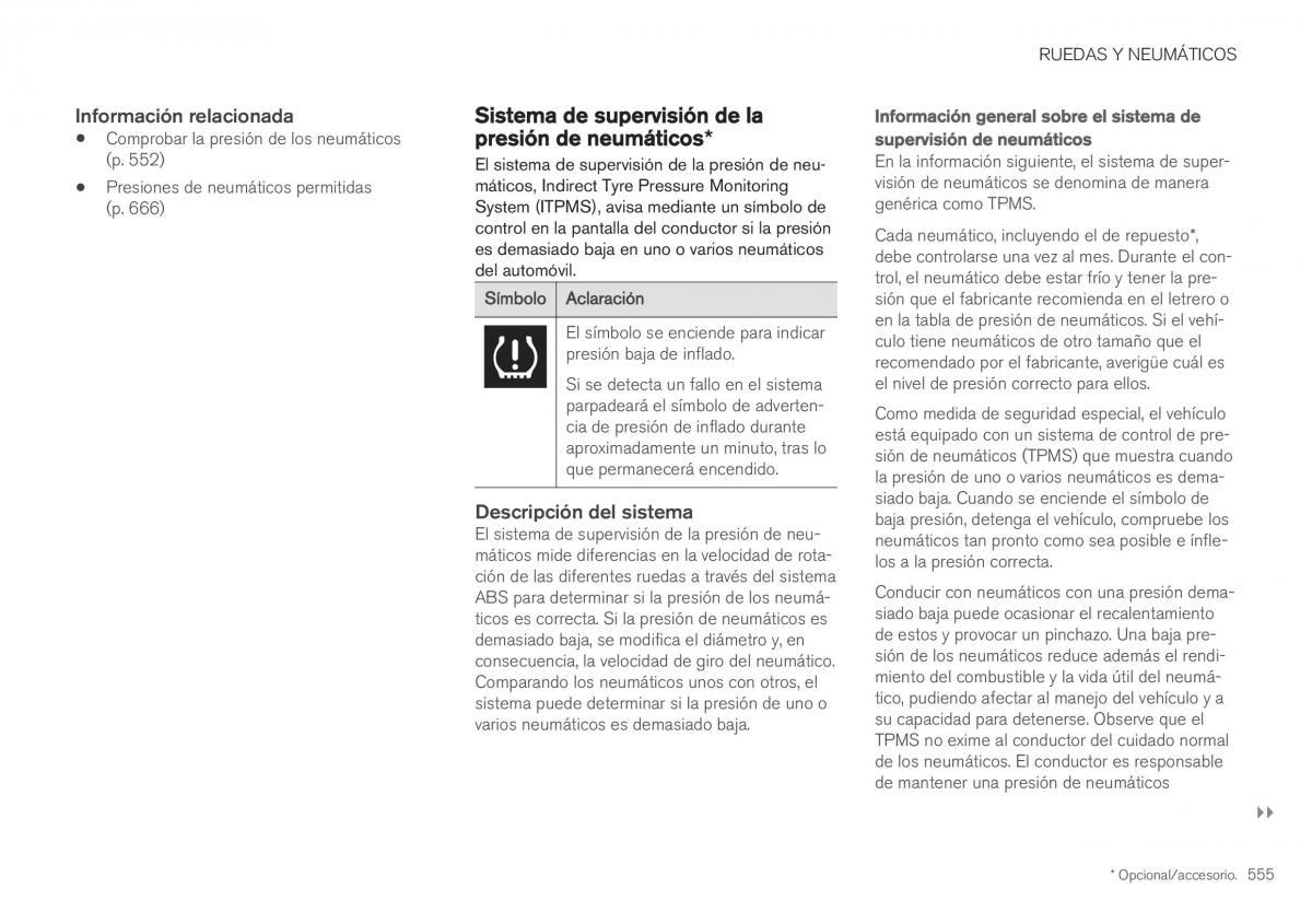 Volvo XC40 manual del propietario / page 557