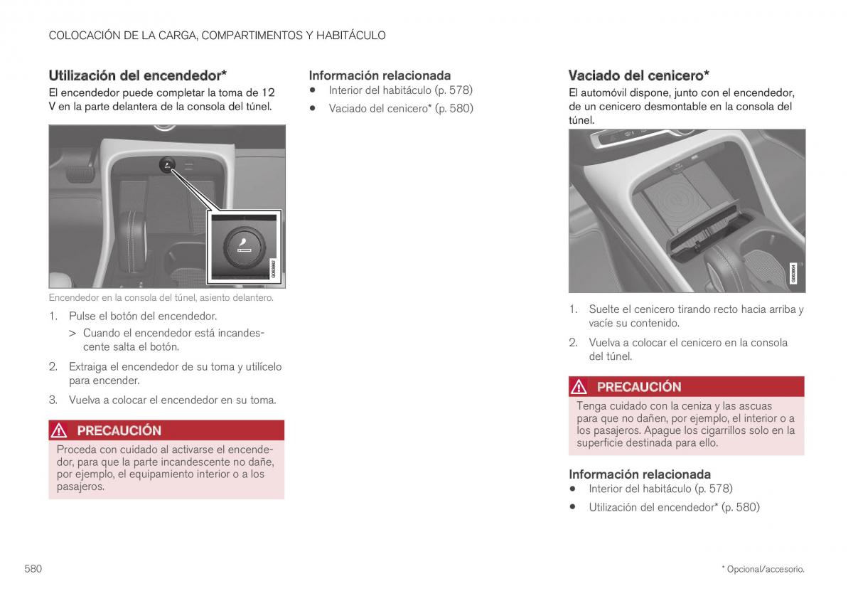 Volvo XC40 manual del propietario / page 582