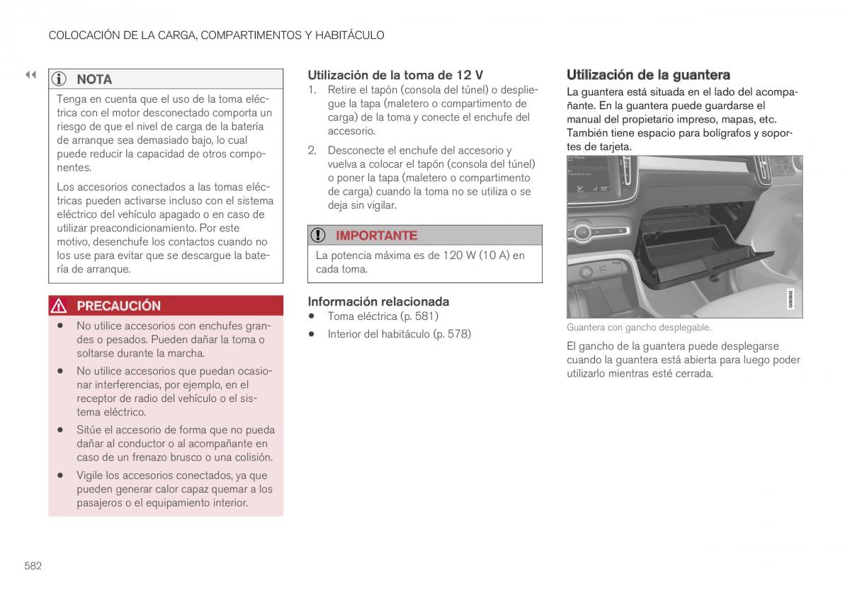 Volvo XC40 manual del propietario / page 584