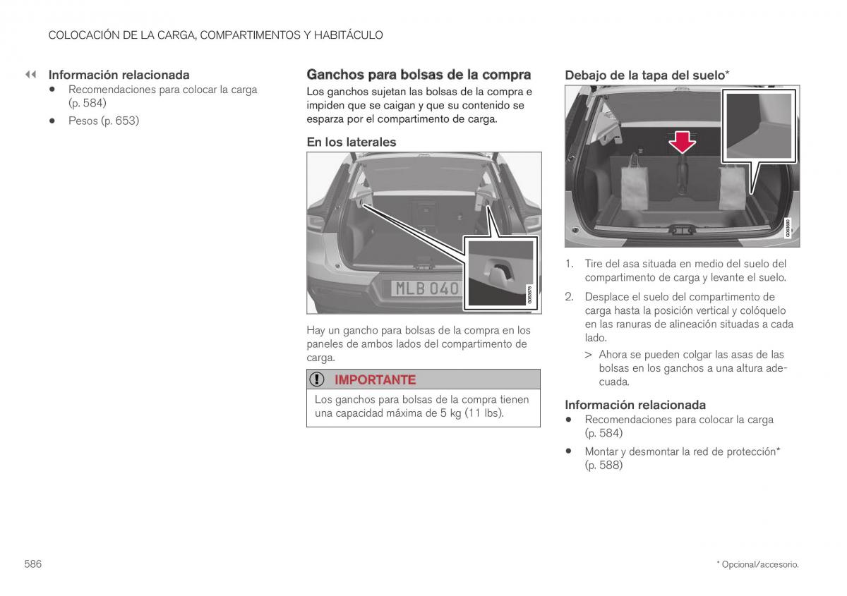 Volvo XC40 manual del propietario / page 588