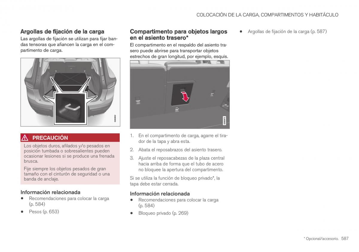 Volvo XC40 manual del propietario / page 589