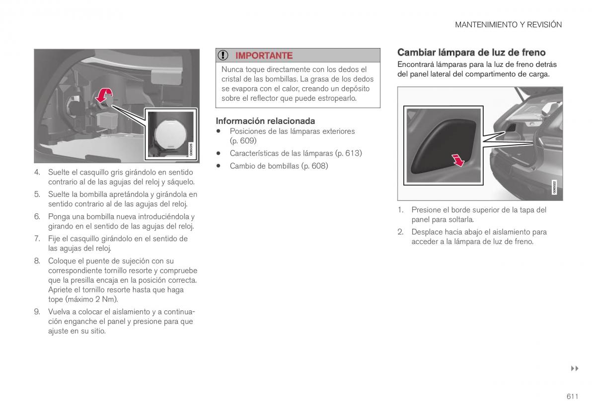 Volvo XC40 manual del propietario / page 613