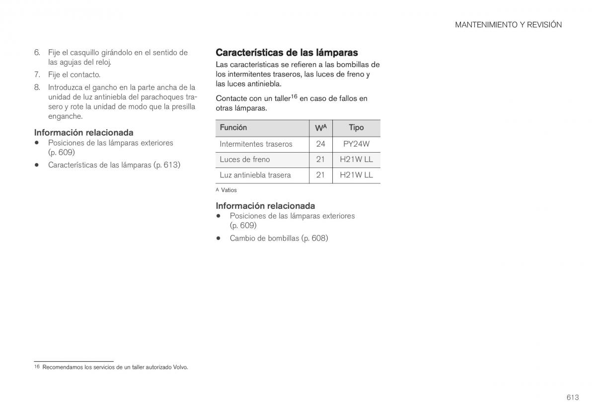 Volvo XC40 manual del propietario / page 615