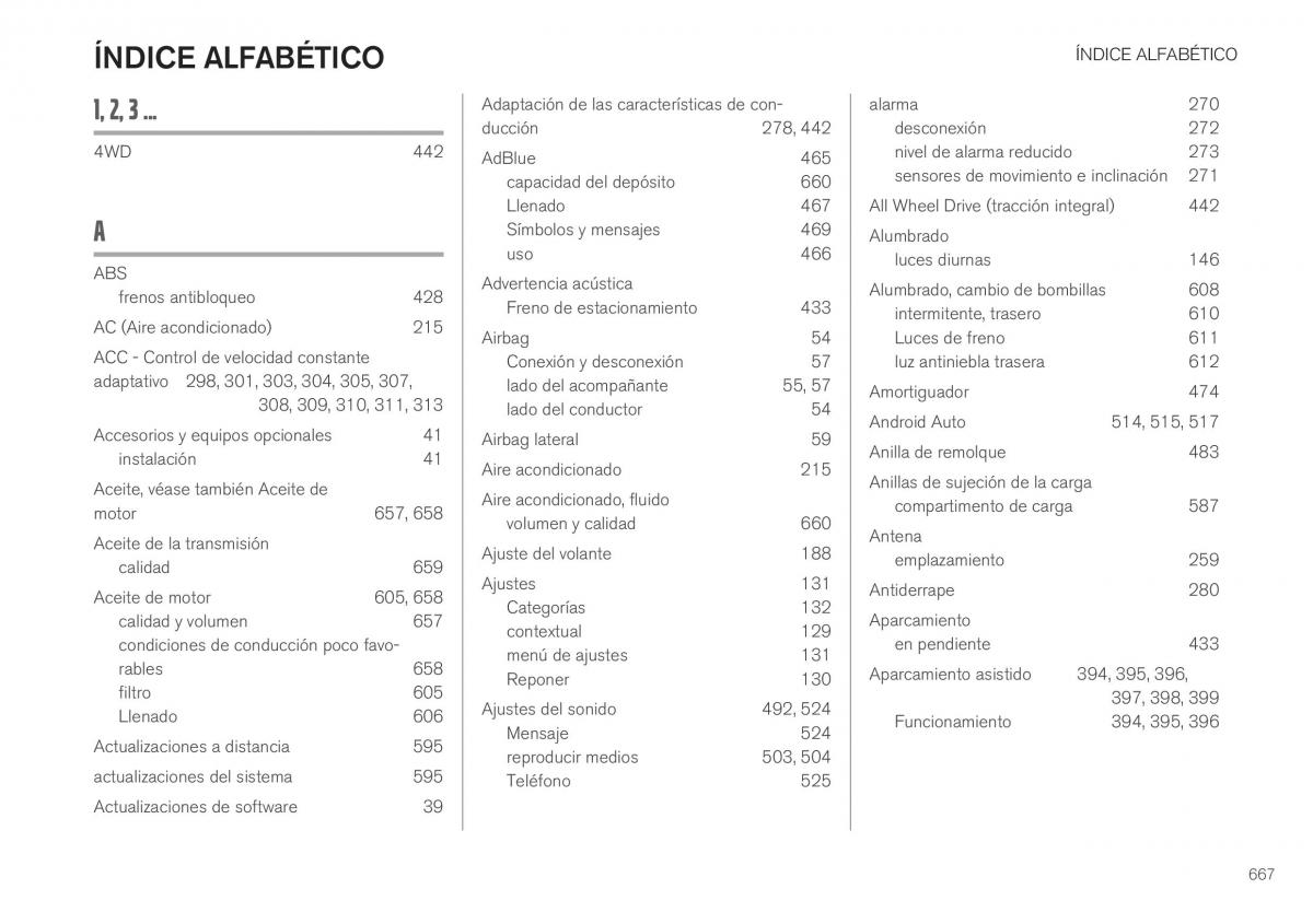 Volvo XC40 manual del propietario / page 669