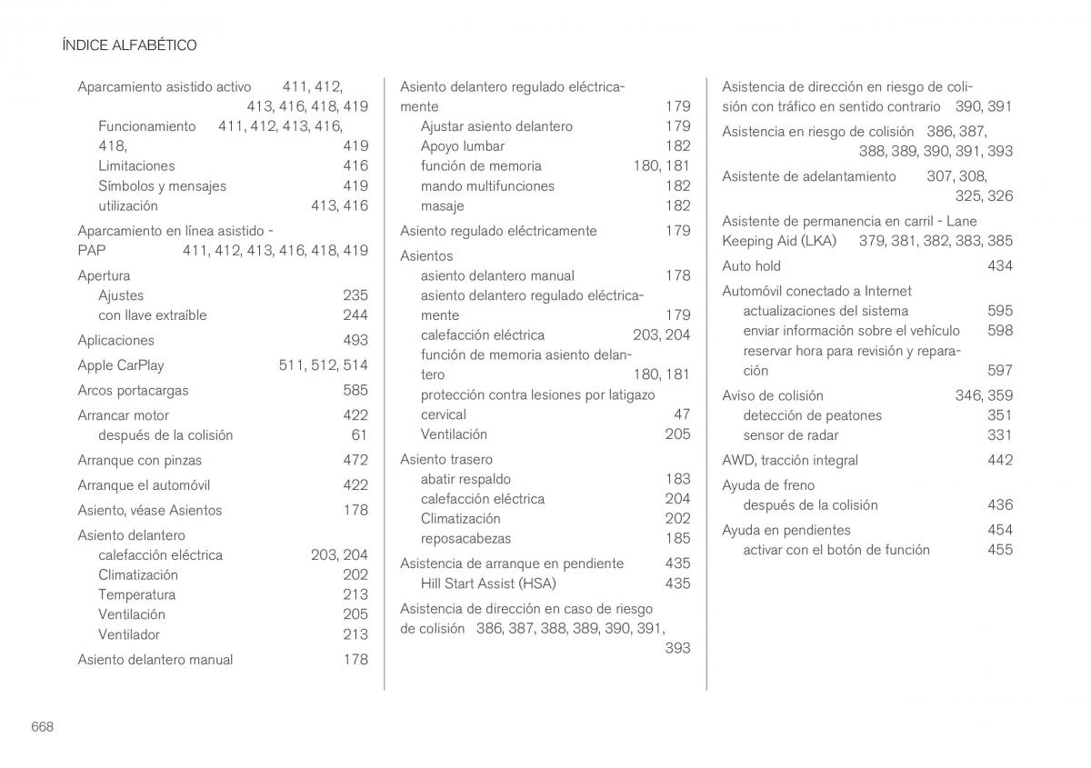 Volvo XC40 manual del propietario / page 670