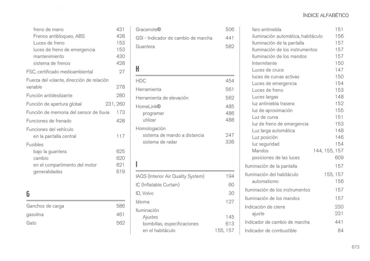 Volvo XC40 manual del propietario / page 675