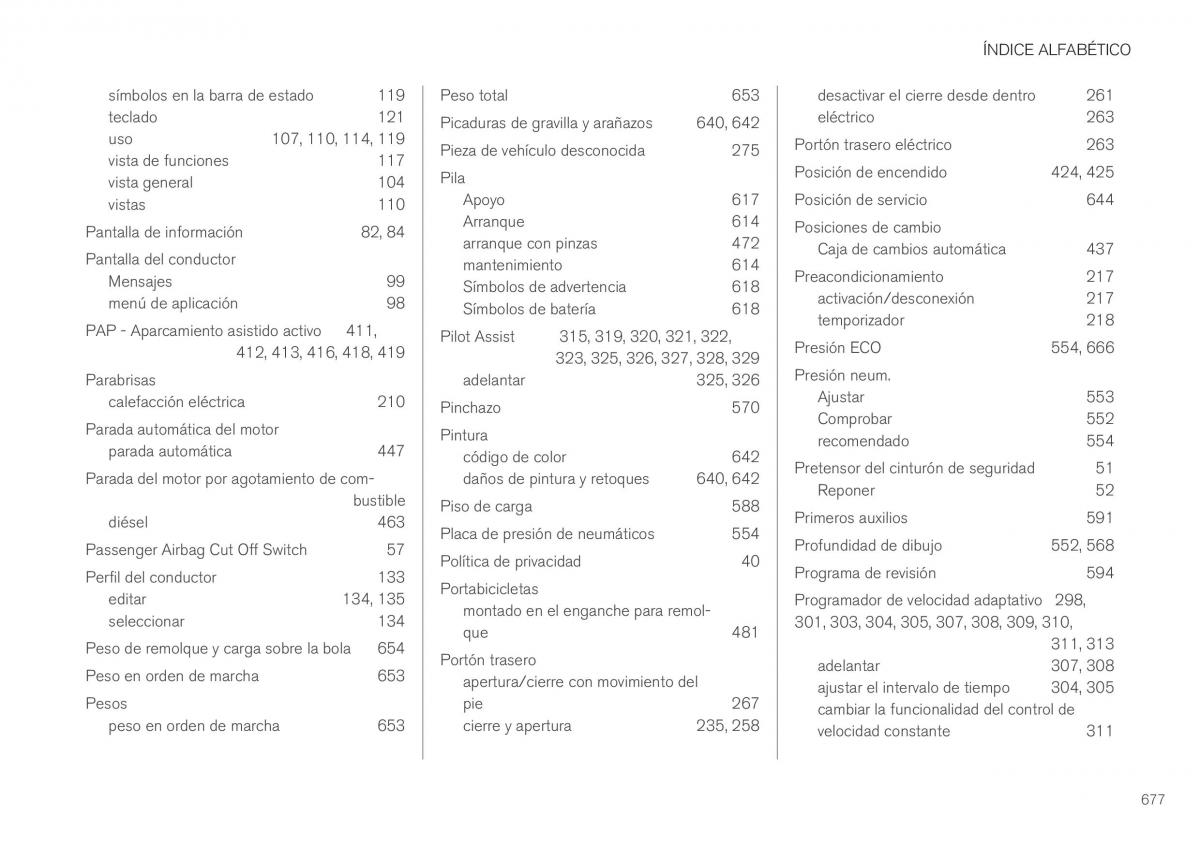 Volvo XC40 manual del propietario / page 679