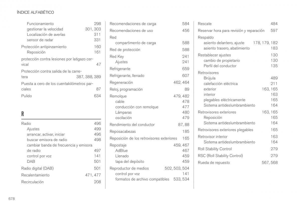 Volvo XC40 manual del propietario / page 680