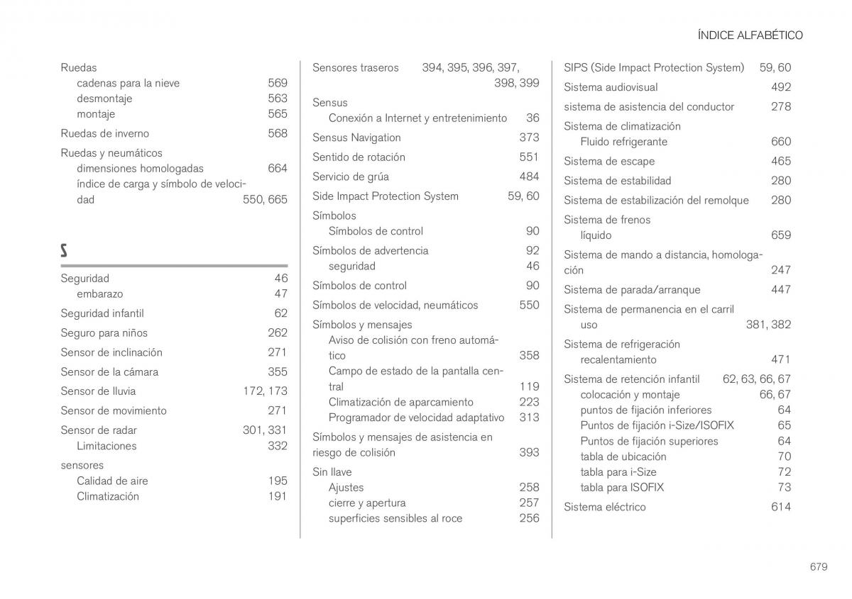 Volvo XC40 manual del propietario / page 681