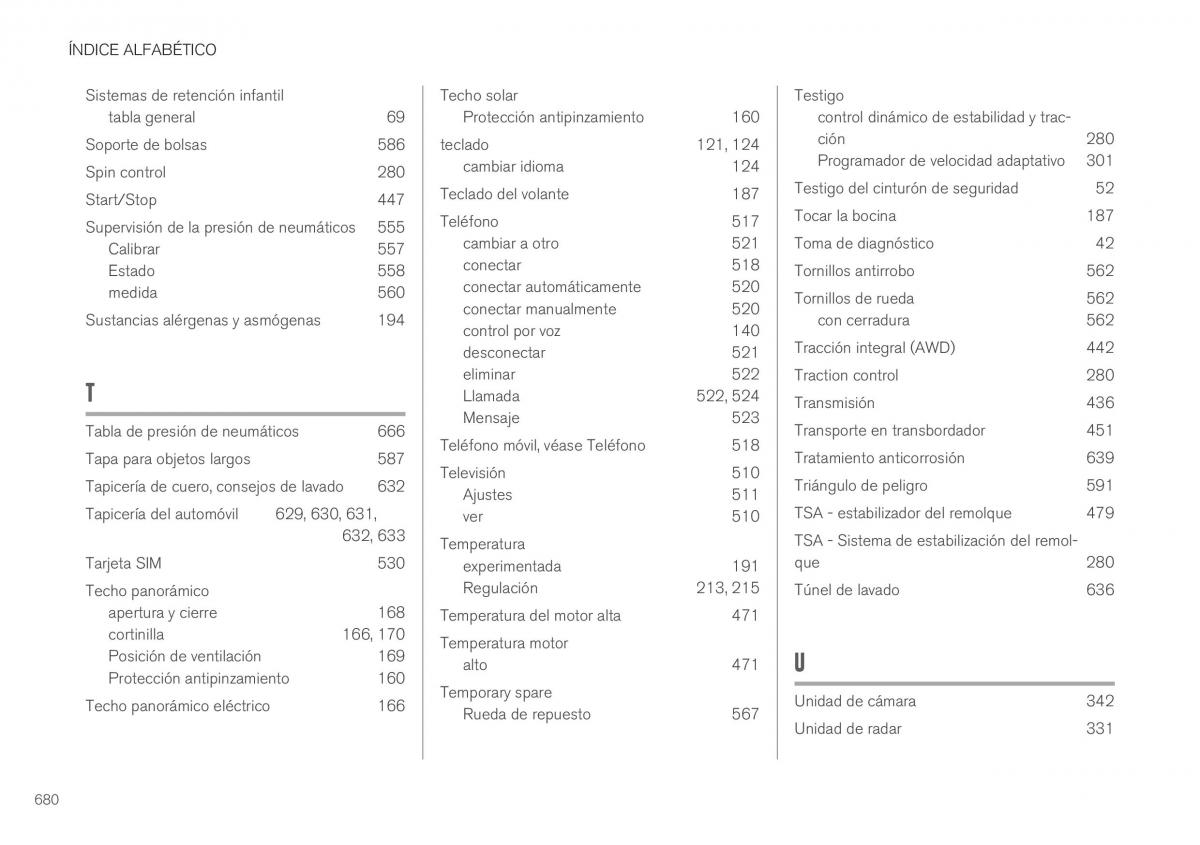 Volvo XC40 manual del propietario / page 682