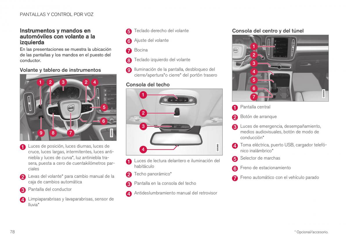 Volvo XC40 manual del propietario / page 80