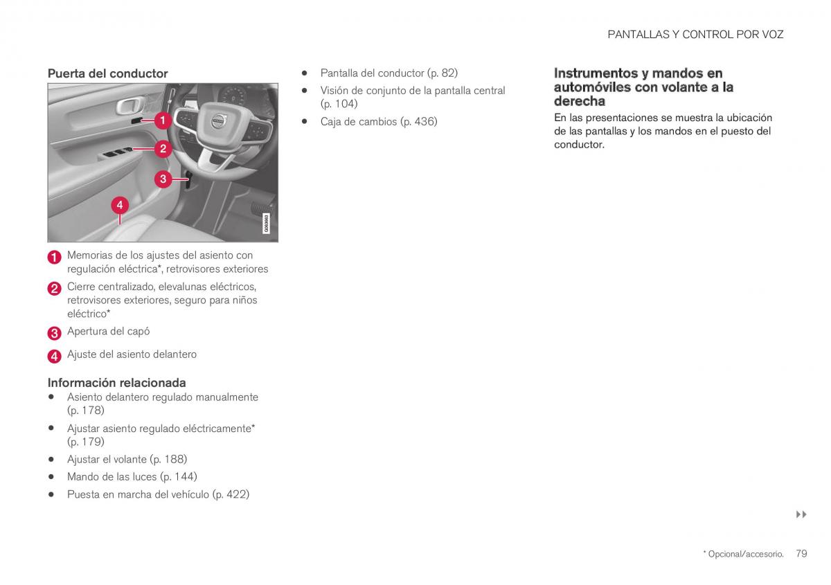 Volvo XC40 manual del propietario / page 81