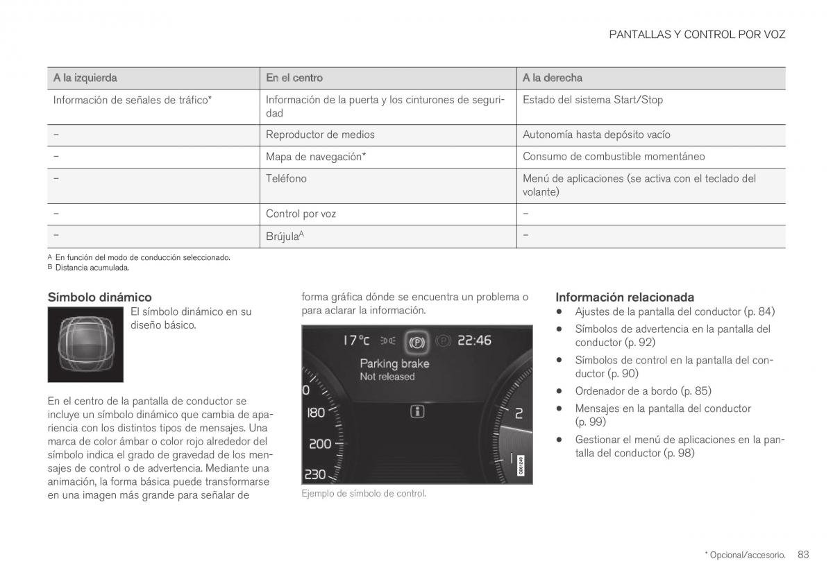 Volvo XC40 manual del propietario / page 85