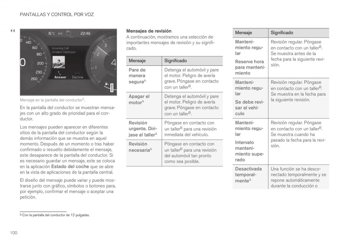 Volvo XC40 manual del propietario / page 102