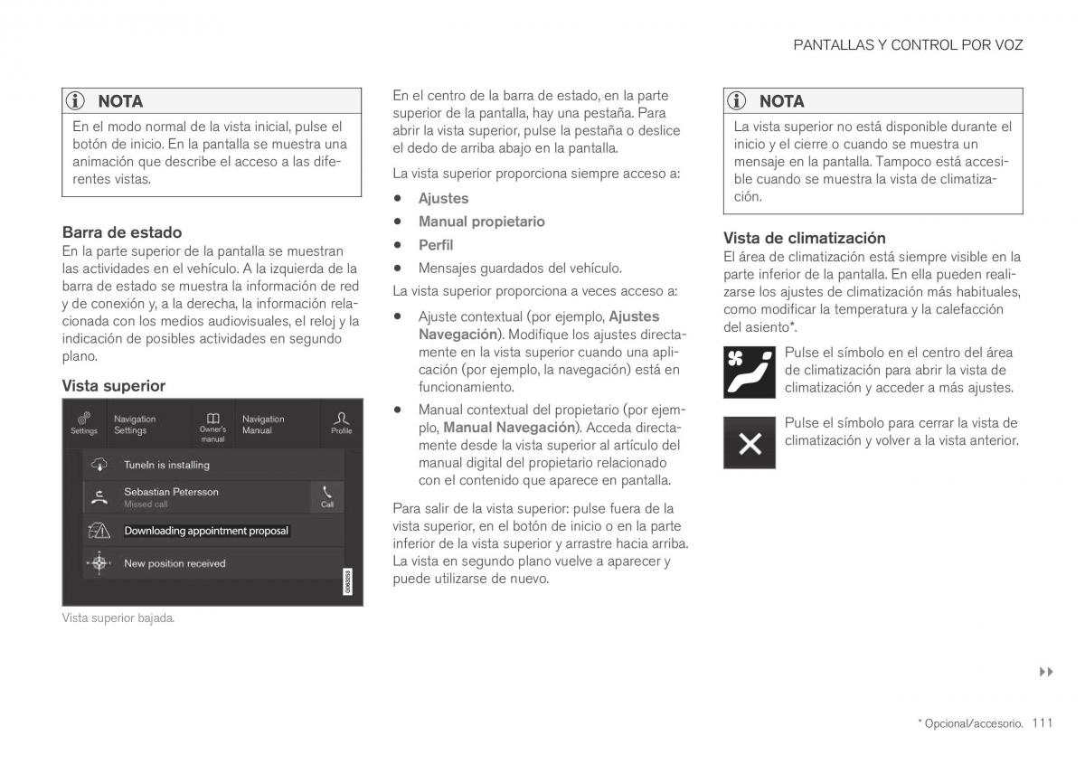 Volvo XC40 manual del propietario / page 113