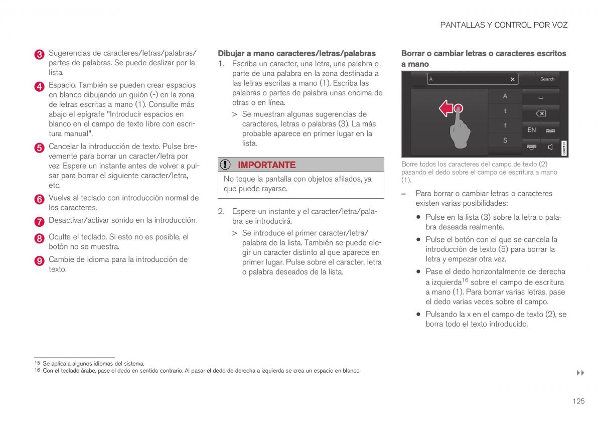 Volvo XC40 manual del propietario / page 127