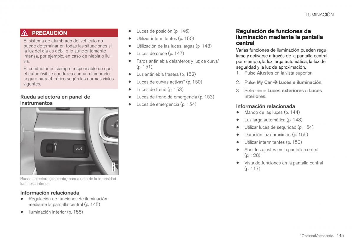 Volvo XC40 manual del propietario / page 147