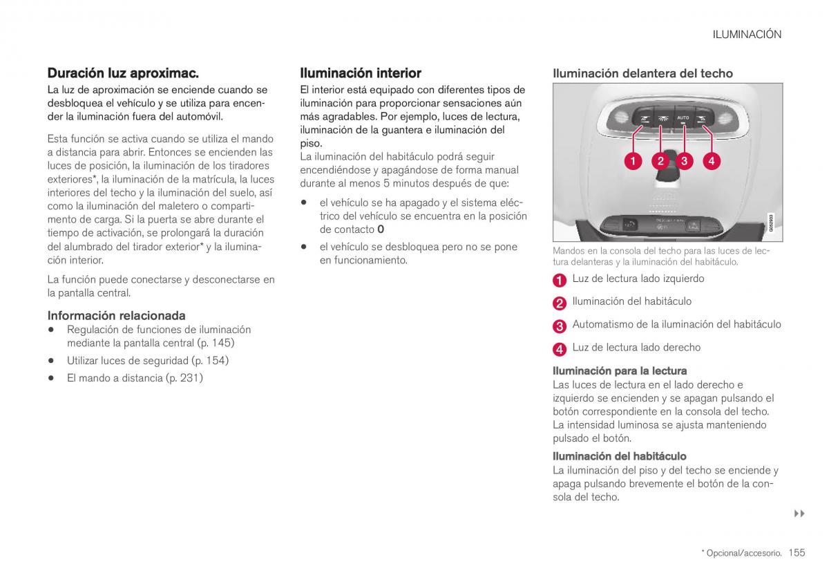 Volvo XC40 manual del propietario / page 157