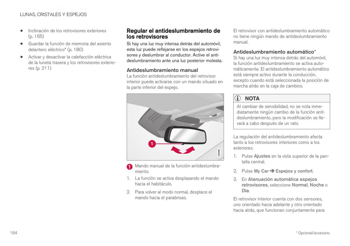 Volvo XC40 manual del propietario / page 166