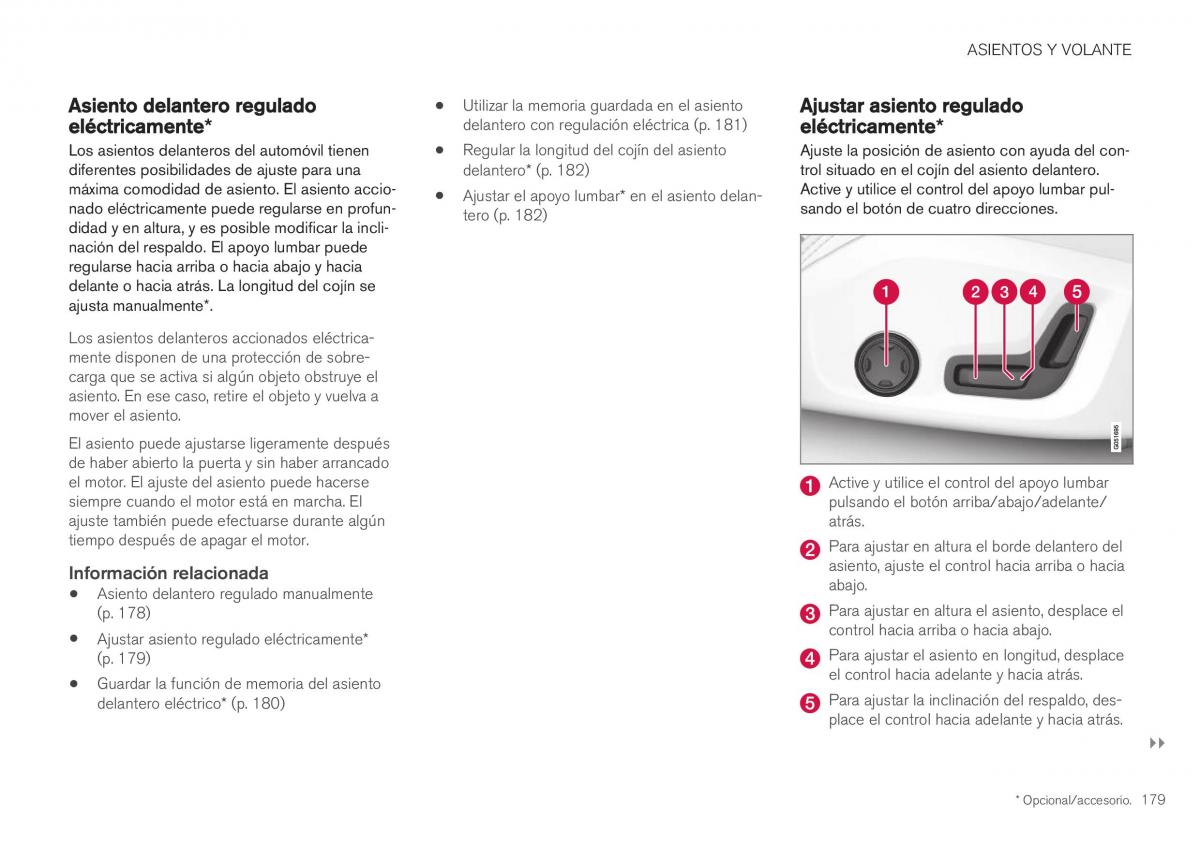 Volvo XC40 manual del propietario / page 181