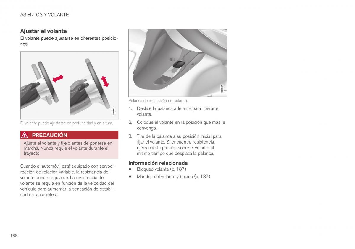 Volvo XC40 manual del propietario / page 190