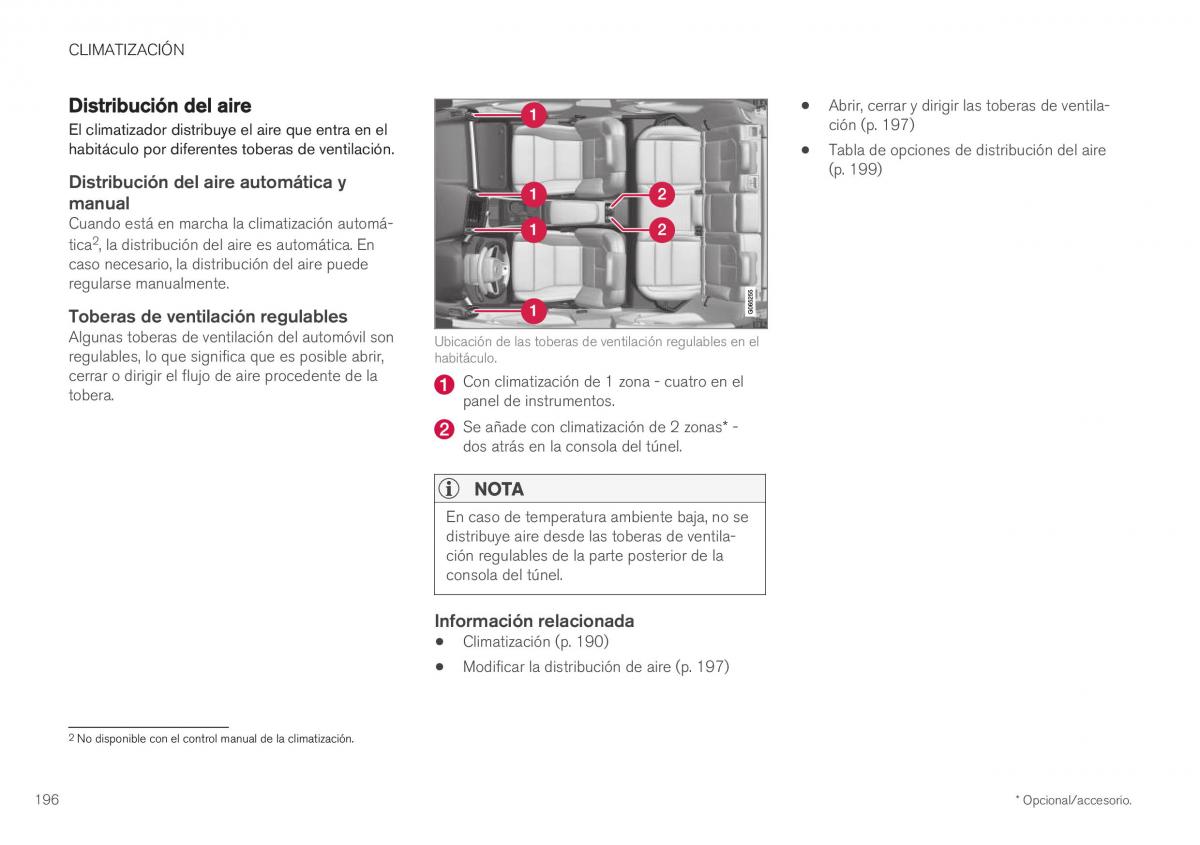 Volvo XC40 manual del propietario / page 198