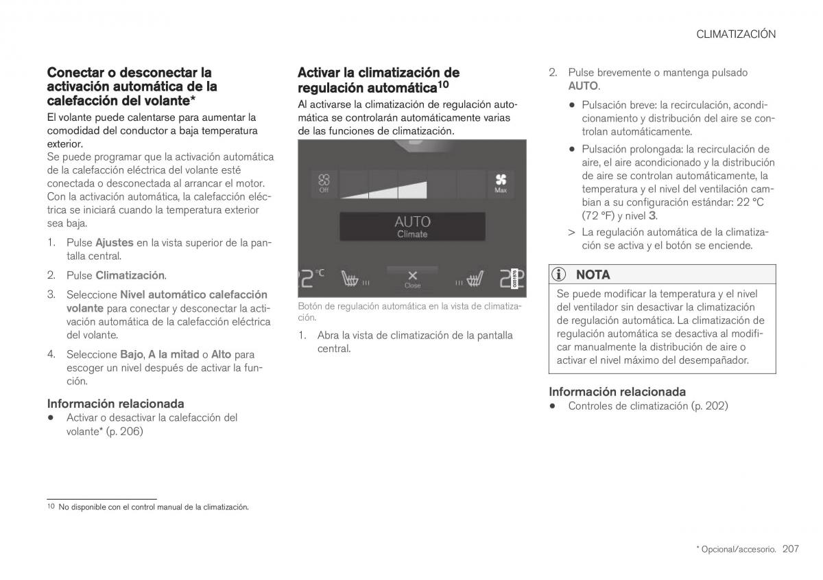 Volvo XC40 manual del propietario / page 209