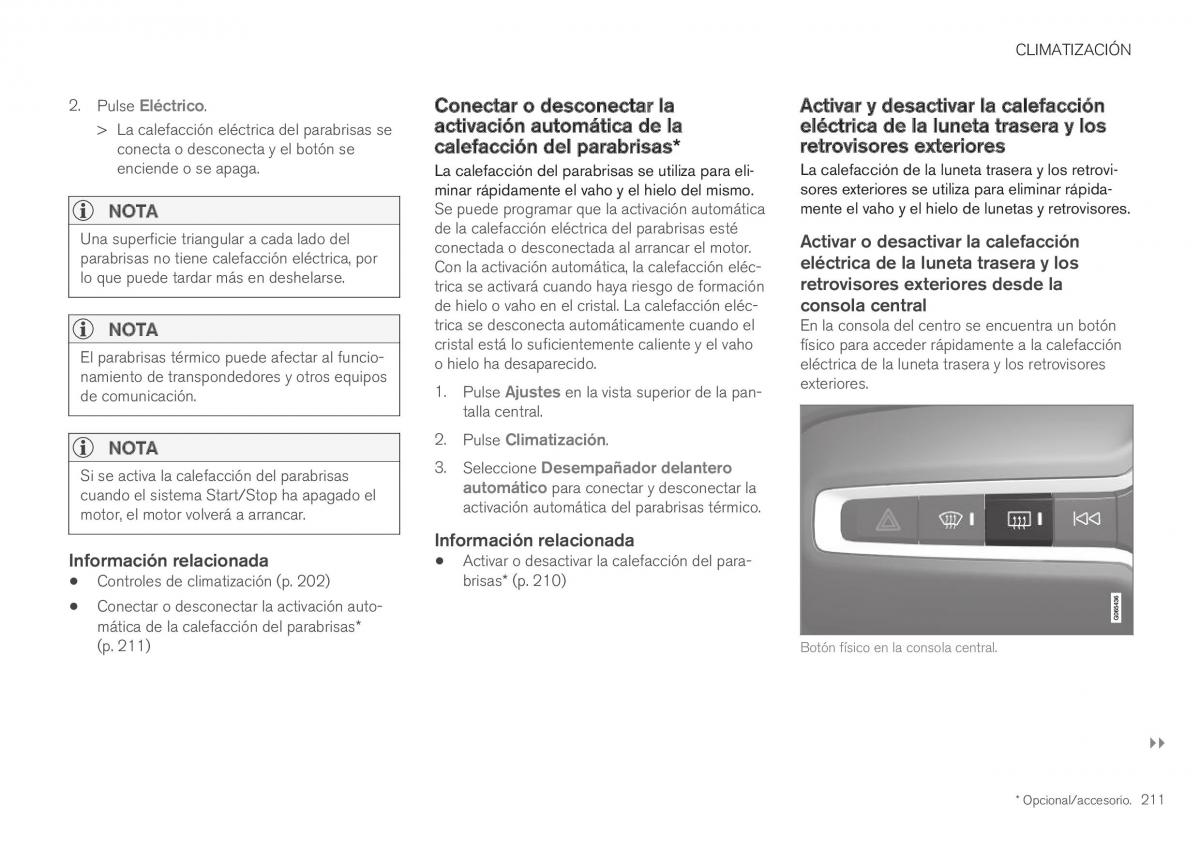 Volvo XC40 manual del propietario / page 213