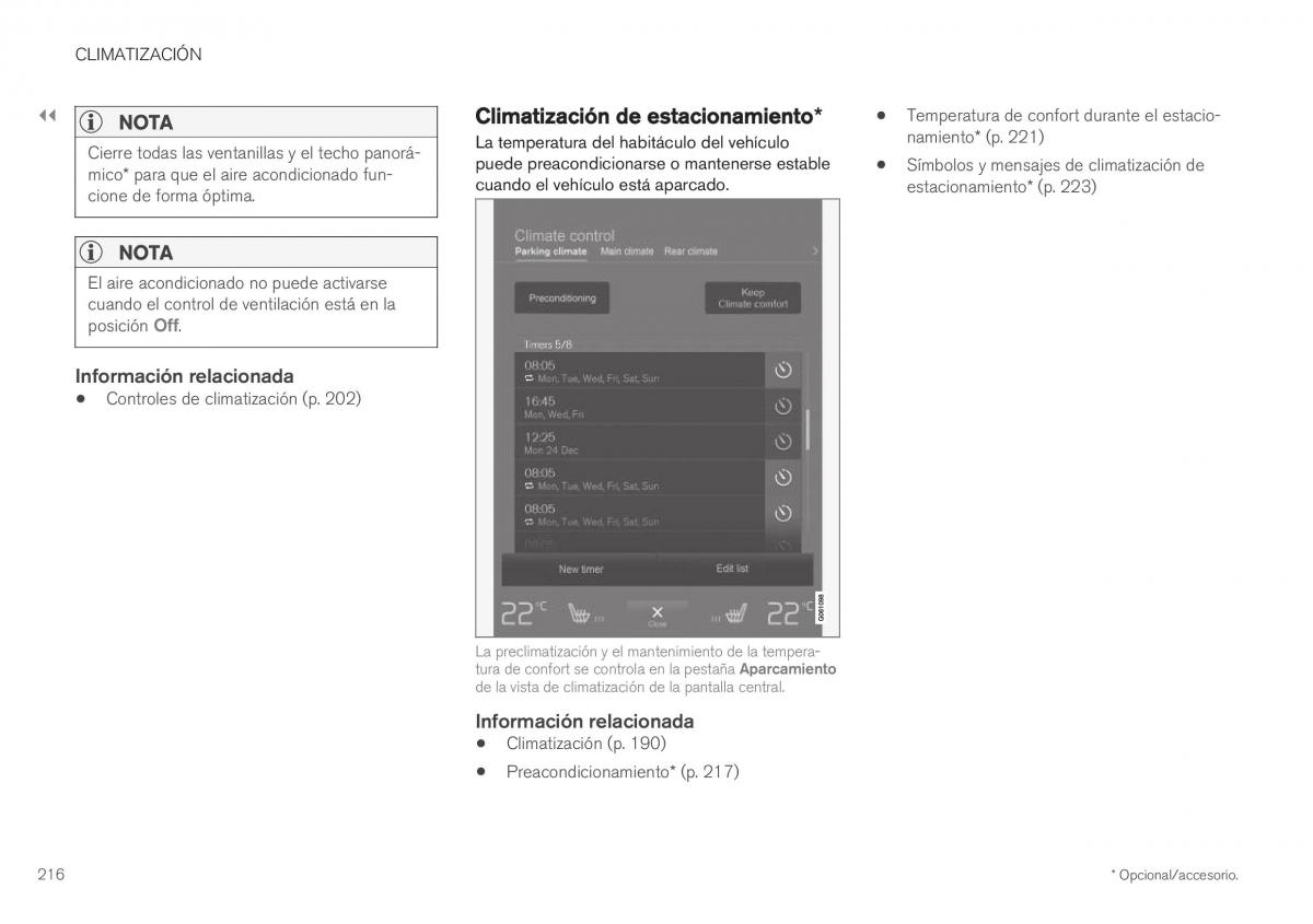 Volvo XC40 manual del propietario / page 218