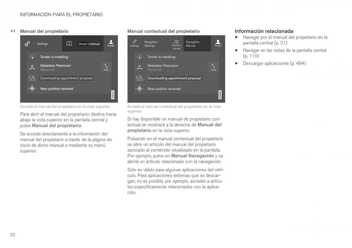 Volvo XC40 manual del propietario / page 22