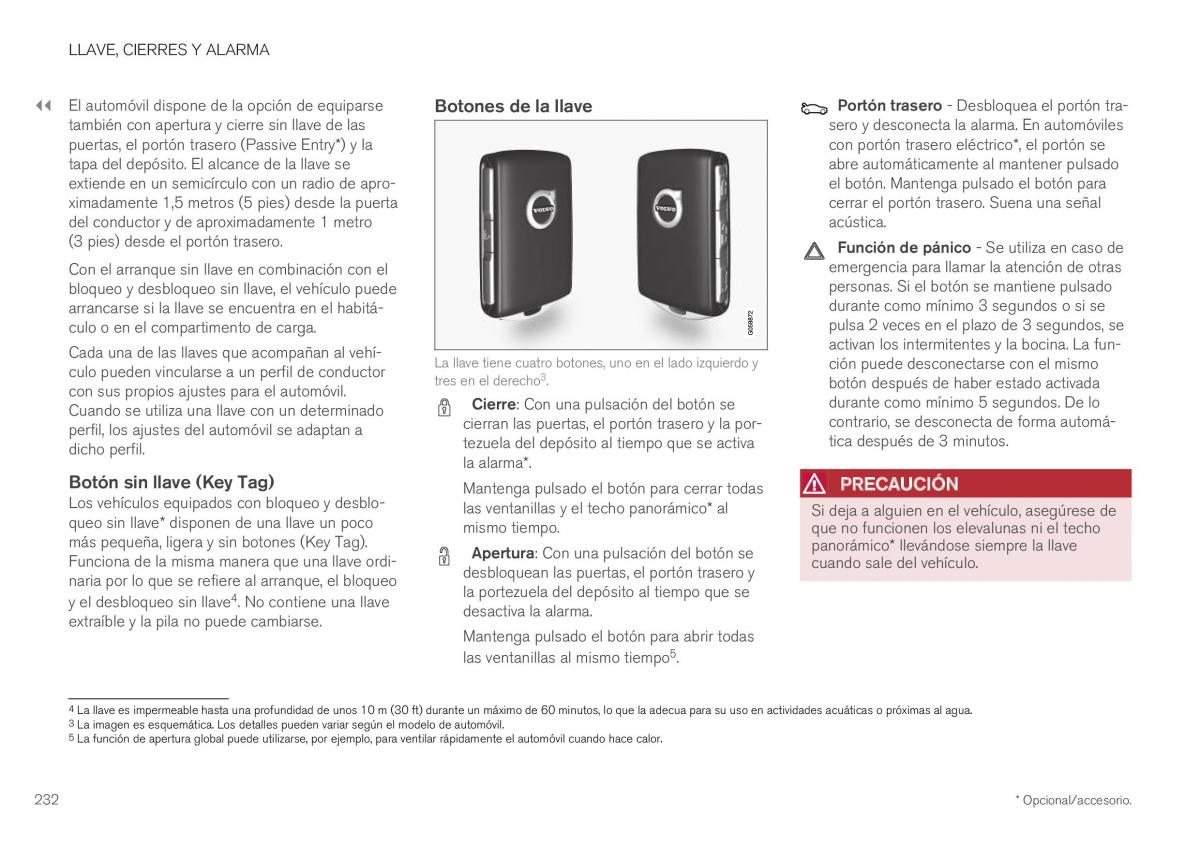 Volvo XC40 manual del propietario / page 234