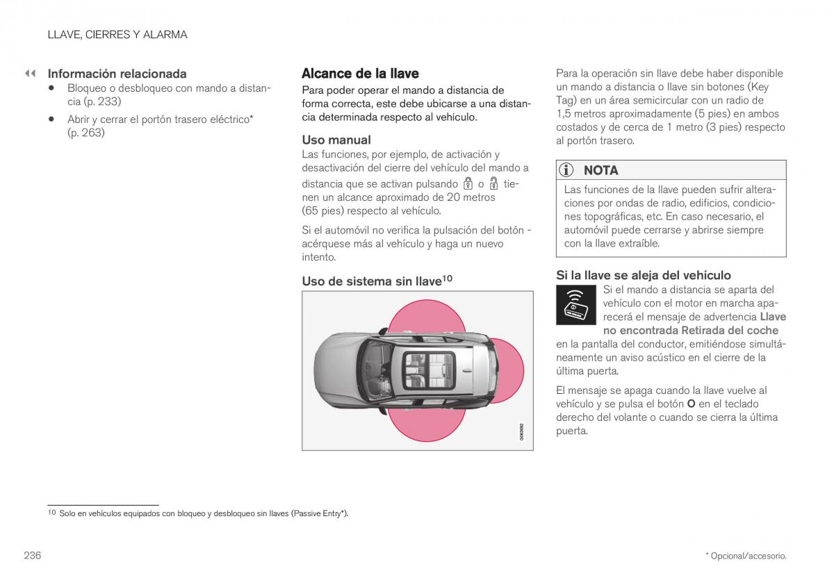 Volvo XC40 manual del propietario / page 238