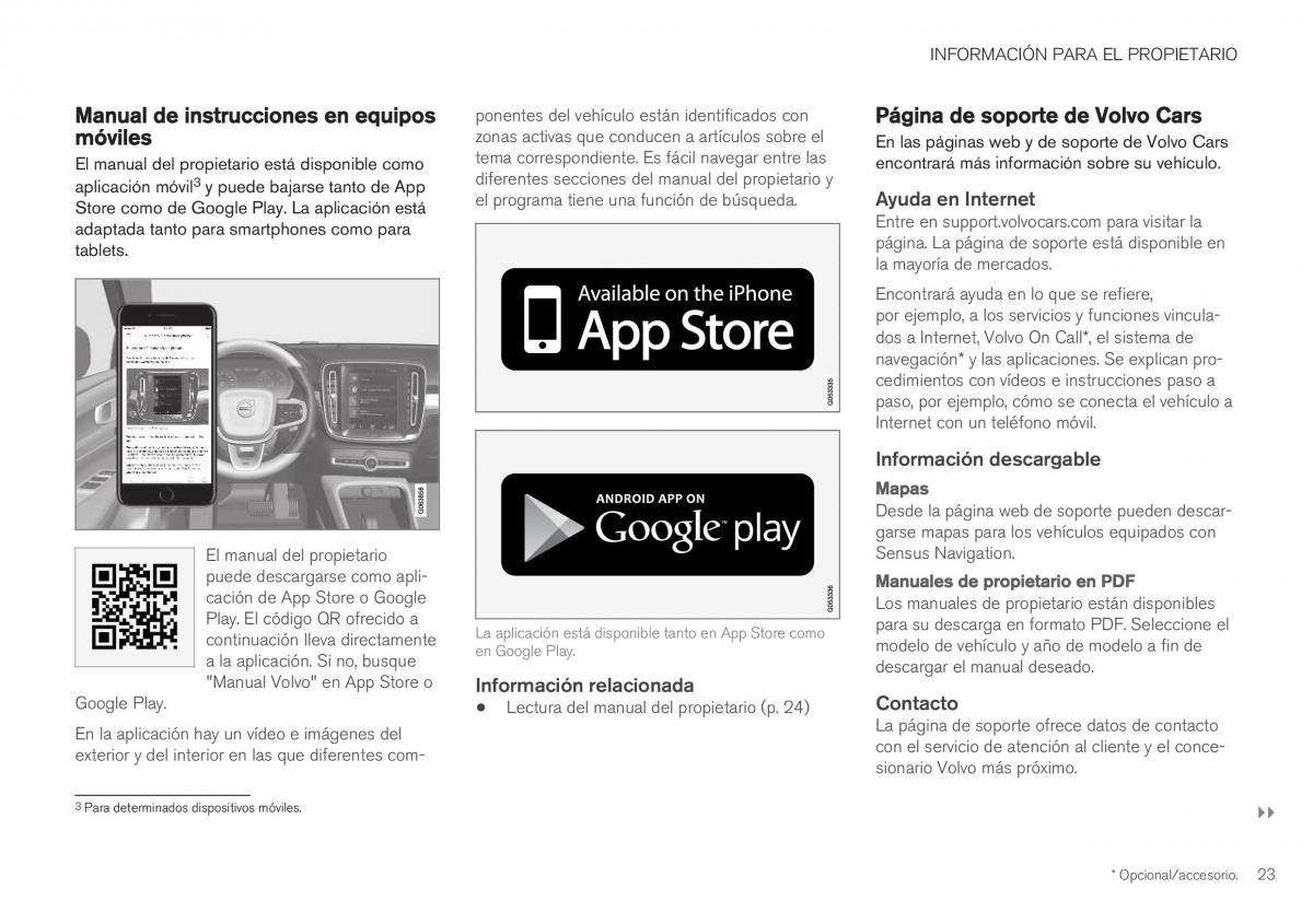 Volvo XC40 manual del propietario / page 25