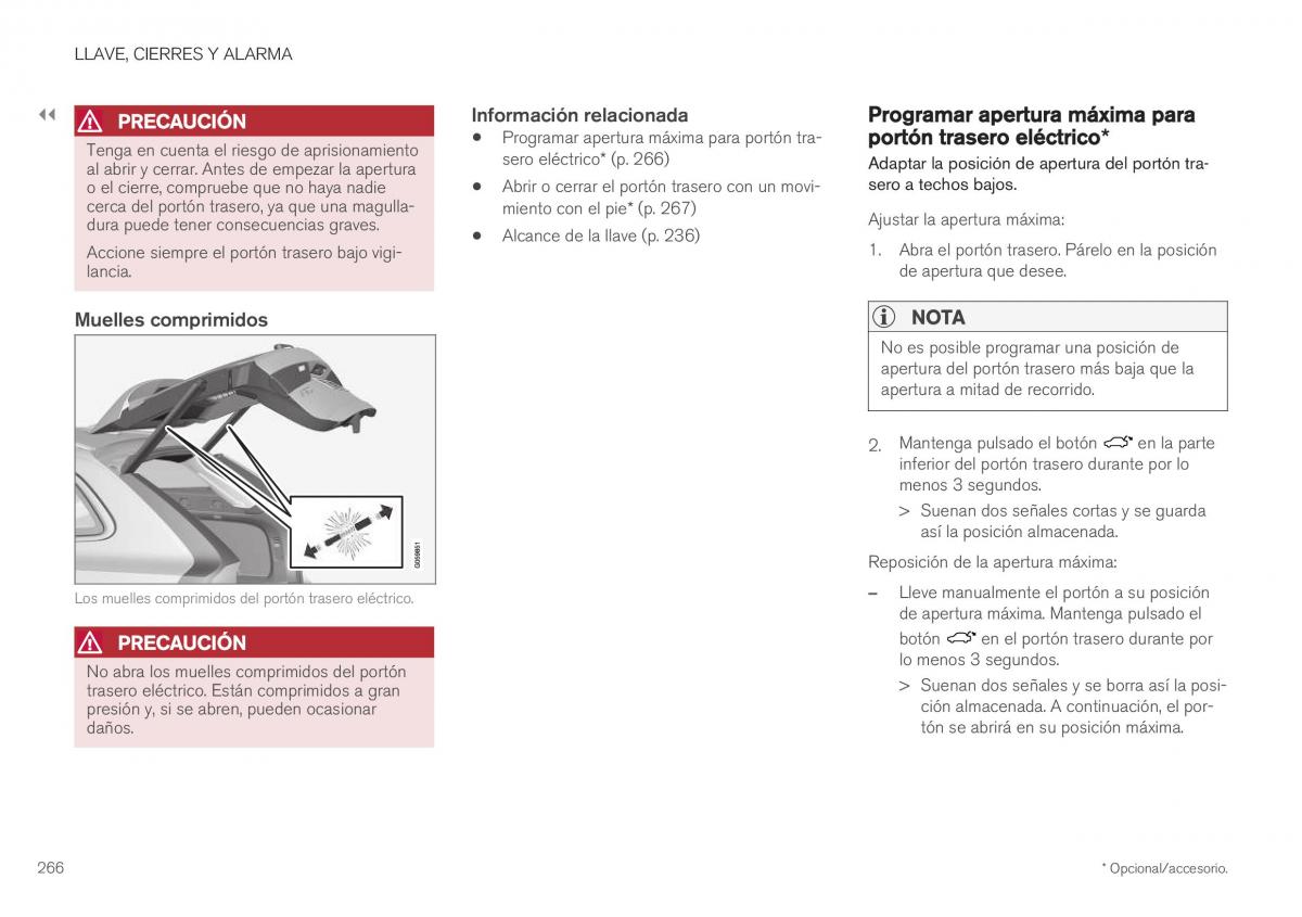 Volvo XC40 manual del propietario / page 268