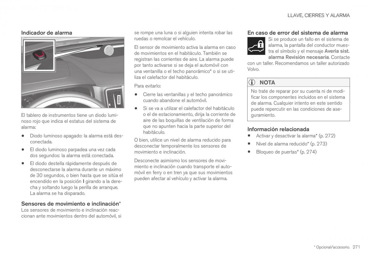 Volvo XC40 manual del propietario / page 273