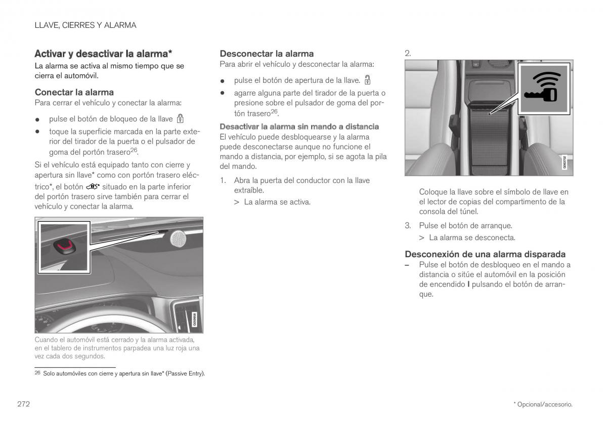 Volvo XC40 manual del propietario / page 274