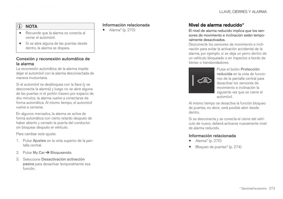 Volvo XC40 manual del propietario / page 275