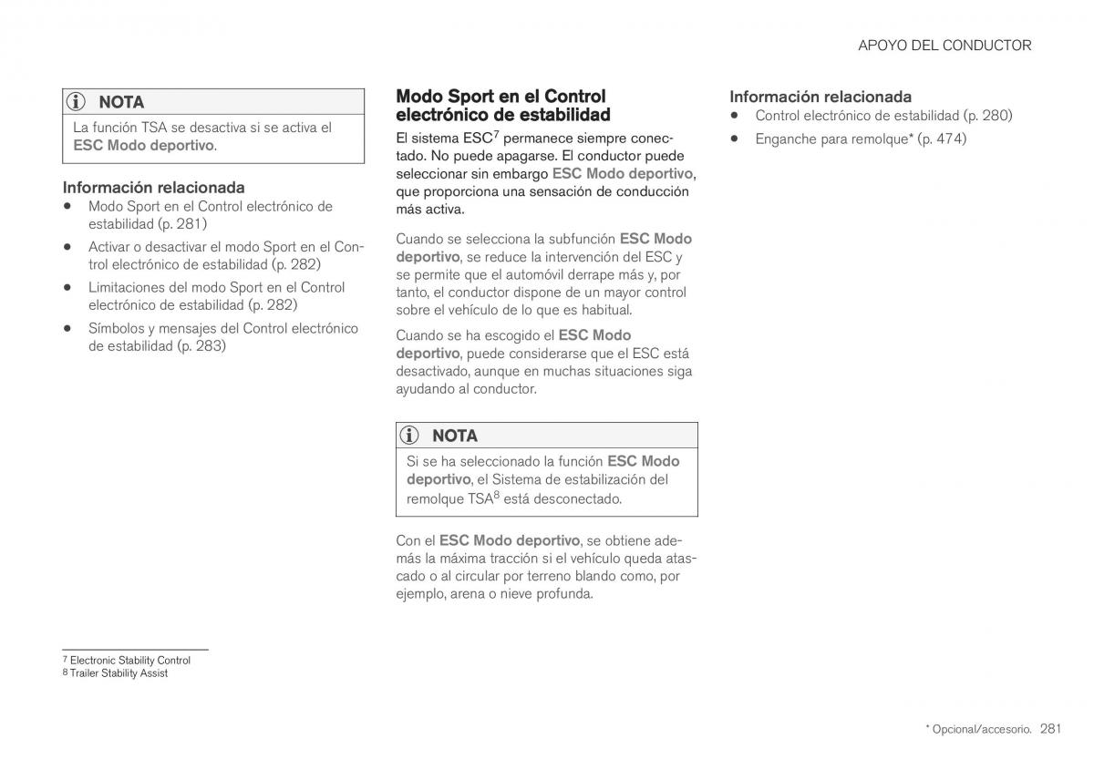 Volvo XC40 manual del propietario / page 283